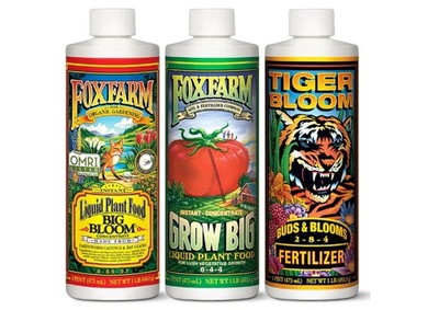 Fox Farm Liquid Nutrient Trio Soil Formula - Big Bloom Grow Big Tiger Bloom of