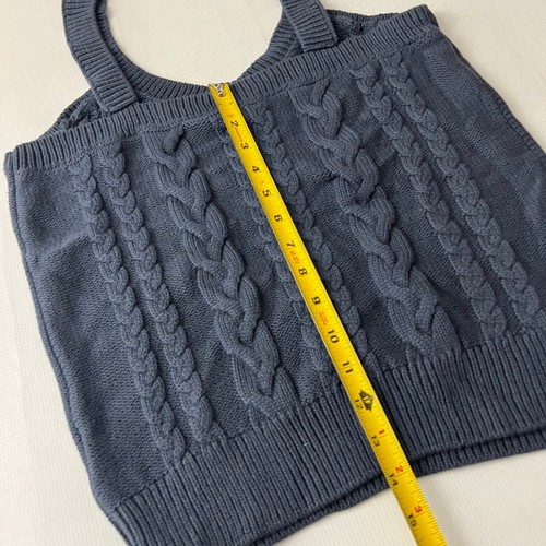 Evereve Cable Knit Tank Women Size Large - Picture 4 of 6
