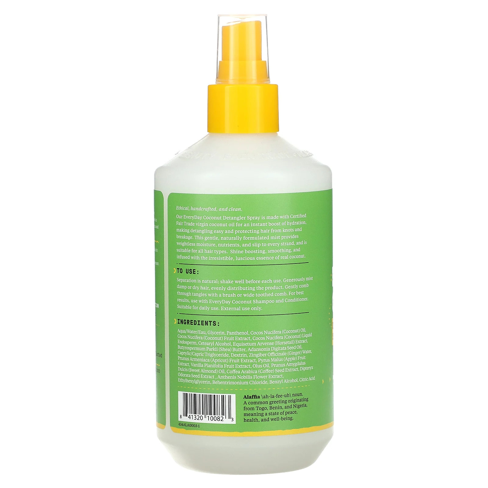 Everyday Coconut Detangler Spray, For All Hair Types, 12 fl oz (355 ml)