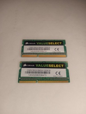 Corsair 8GB (2x4GB) DDR3 1333MHz PC3-10600S SODIMM RAM CMSO8GX3M2A1333C9 Fr Ship