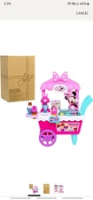 Disney Junior Minnie Mouse Sweets & Treats Ice Cream Cart 40 Pc. NIB SHIPS FREE