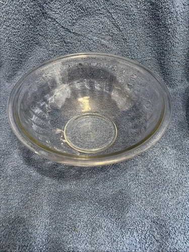 Vintage PYREX 325 Clear Glass 2.5L Ribbed Mixing Bowl – 10 Inch