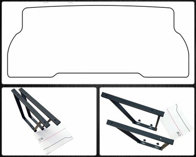 Multiflexboard für VW T5 T6 T6.1 Multivan Konsolen 1:1 Zuschnittvorlage SCHWARZ