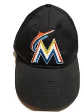 Miami Marlins Baseball Cap Made In USA Youth Strapback Black