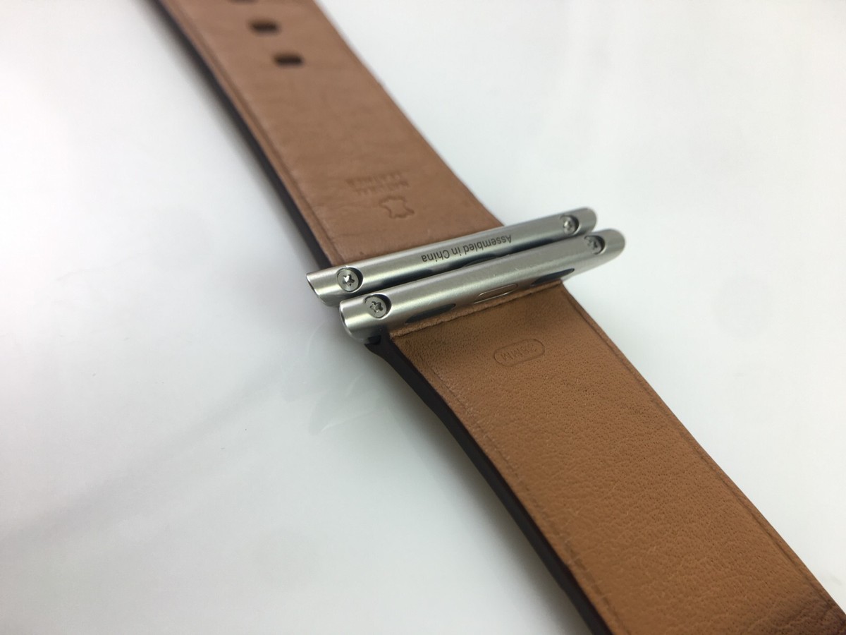 Apple - アップル純正 Apple Watch 38mm クラシックバックル Original genuine OEM Apple Watch classic buckle Leather band