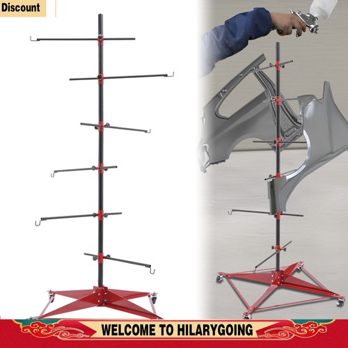 Auto Body Paint Stand Tree Painting Rack Holder Tool Car Door Hood Fender Panels - Imagen 31 de 40