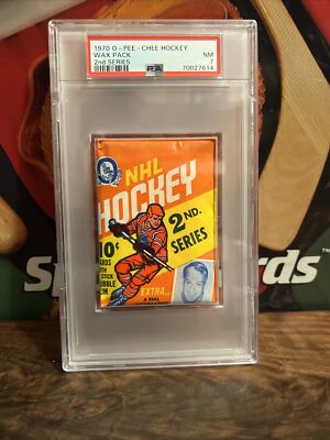 1970-71 OPC O-Pee-Chee Hockey Wax Pack PSA 7 Rare 2nd Series Key