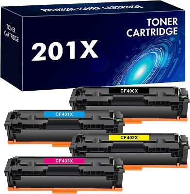 4 Toner Alternativ zu HP 201X LaserJet M252n M25dw MFP M274n M277n M277dw