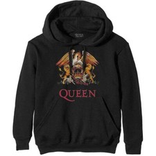 Queen Classic Crest Sweatshirt Black New