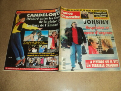 #France DIMANCHE - 1996/2579 JOHNNY HALLYDAY CANDELORO LADY DI LEMERCIER BLONDO