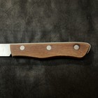 Precision Hollow Ground Fine Stainless Steel Knife 5” Wood Handle — photo 2
