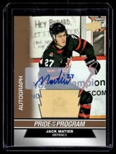 2023-24 Upper Deck UD Team Canada Jack Matier RC Auto #77