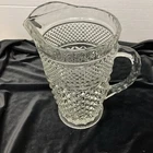 Anchor Hocking 64 Oz.  2 Qt. Wexford Diamond Pitcher USA 9.75" Tall Depression