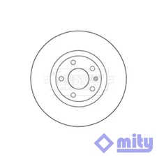 Fits VW Passat 1996-2005 Audi A4 2000-2009 A6 1997-2005 1x Brake Disc Front Mity