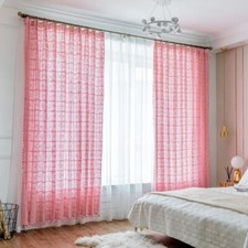 Crochet Window Curtain Rod Pocket and Hook Dual-use Drape Boho Curtains Panel
