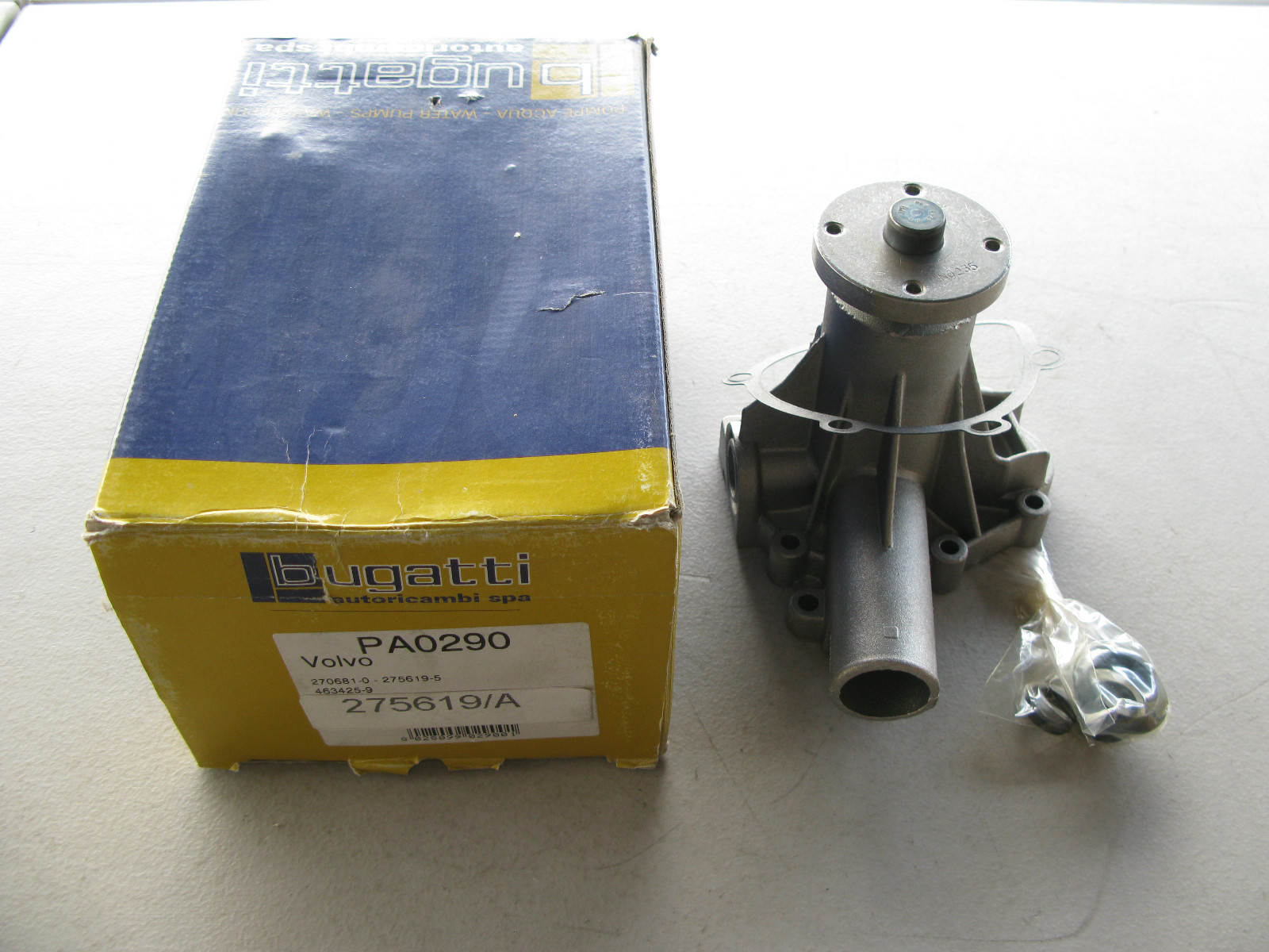 BUGATTI PA0290 ENGINE WATER PUMP 275619 FOR VOLVO 1974-1988