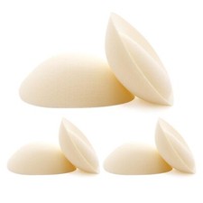 Super Thick Bra Pads Inserts 3 Pairs Removable Breast Enhancers Push Up Bra C...