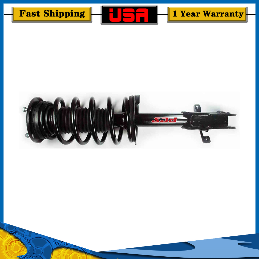 FCS Parts Front Left Driver Struts For 2009-2010 Lincoln MKX 3.5L