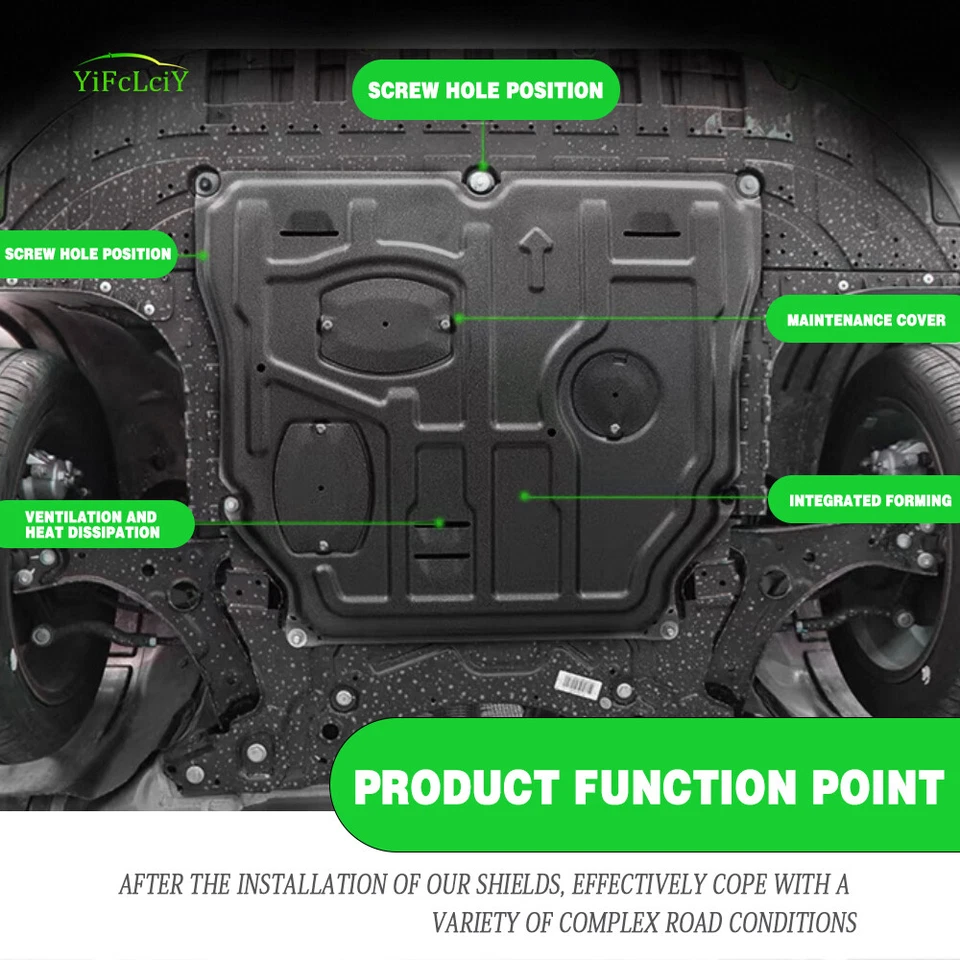 Engine Skid Plate For 2012-2016 Volvo S80 Under Splash Shield Heavy Duty Foto 4 de 4