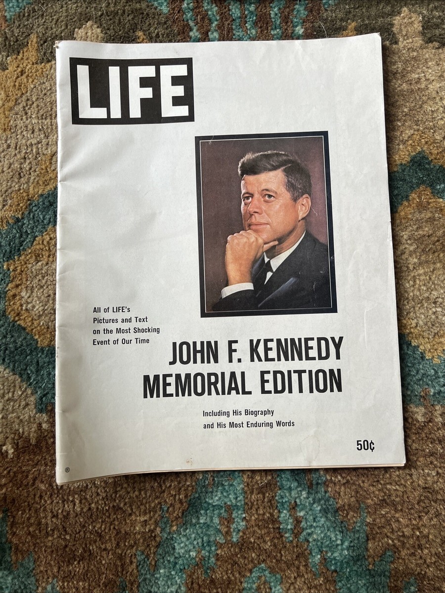 JOHN F KENNEDY Bundle JFK PHOTO WOODEN FRAME W/GLASS 22” X 18” and