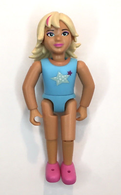 LEGO 5942 BELVILLE POP STUDIO FIGURE Blue Outfit Blonde Hair Pink Shoes
