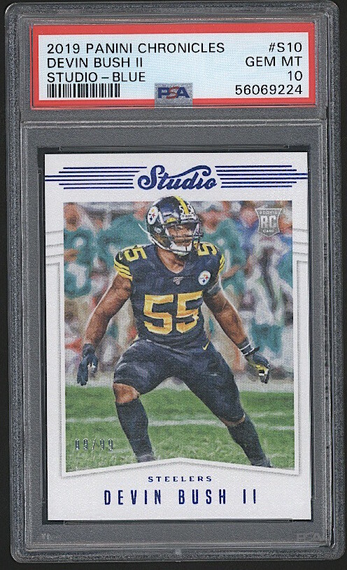 Devin Bush Jr. Panini Chronicles Studio #S10 Blue