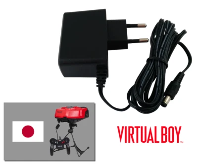 RETRO GAME SUPPLY Alimentation pour Nintendo Virtual Boy (Jap) - Câble de 2m - Adaptateur Secteur