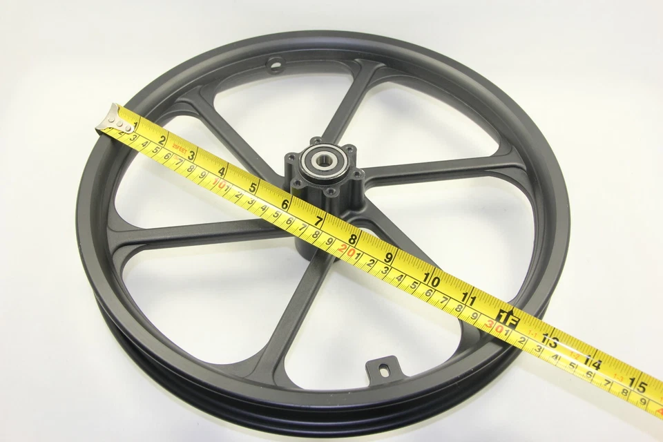 Bike Bicycle Front Wheel Fit 16 X 1.75/2.125/2.5'' Tire Scooter eBike Black - Image 2 of 4