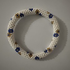 1 SET - Bracelet- Made in NEPAL - 100 Handmade seed beaded Bangle Gift