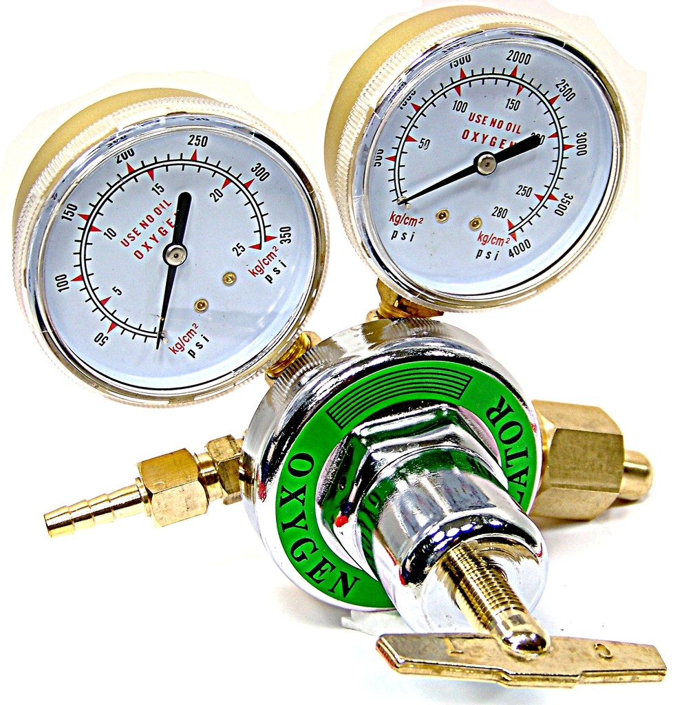 Oxygen Gas Welding Regulator Pressure Gauge Victor Type Solid Brass CGA 540 