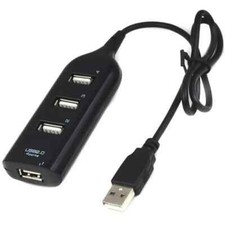 New 4 Port USB 2.0 Multi HUB Splitter Expansion Desktop PC Laptop Adapter US