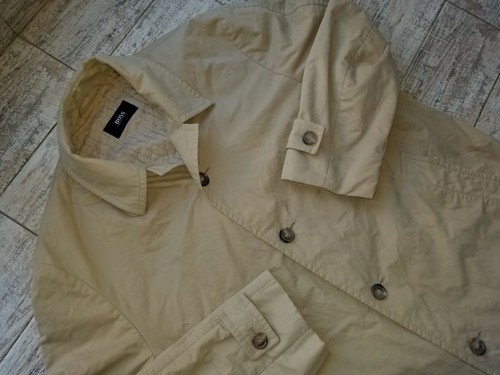 HUGO BOSS TRAILER COAT TRENCH MAC LONG 