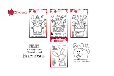 Holzwaren Ostern Sammlung Stempel Ostergrüße Hase Wichtel Karten Sammelalbum