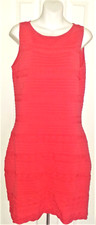 Lauren Ralph Lauren Sleeveless Sheath Dress L Coral Color Lined Viscose & Nylon
