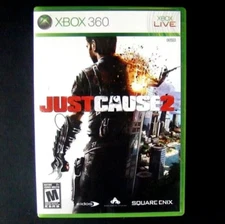 Just Cause 2 Microsoft Xbox 360 Video Game 2010 Square Enix CIB Complete Manual