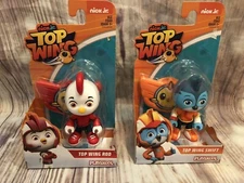 Top Wing Lot Swift & Rod Action Figures Set with discs Nick Jr. Toy Playskool