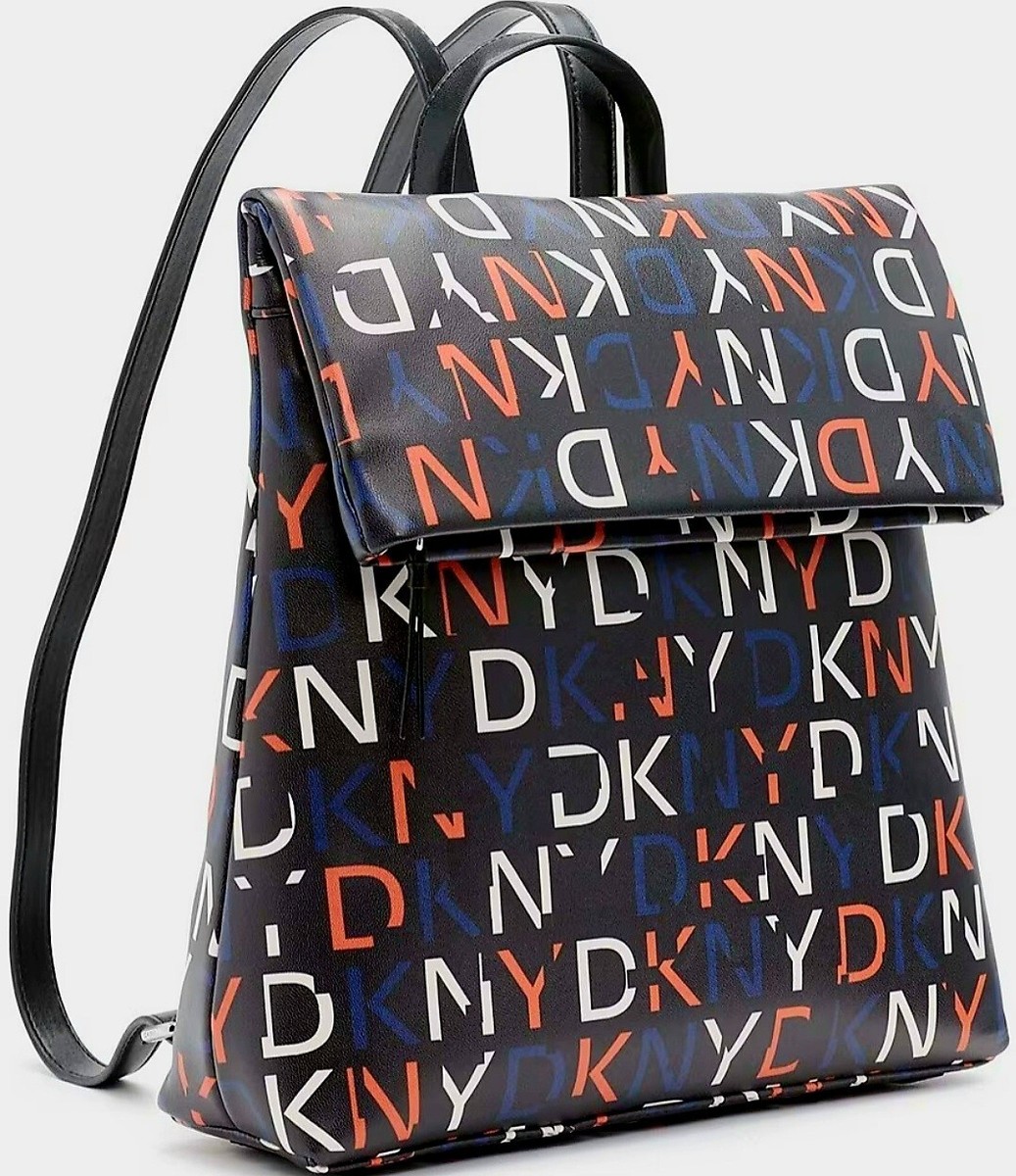 $168 DKNY Womens Tilly Vegan Leather Multicolor Logo  display picture 2