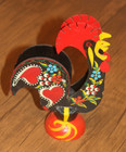Vintage Handpainted Folk Art Rooster Napkinholder