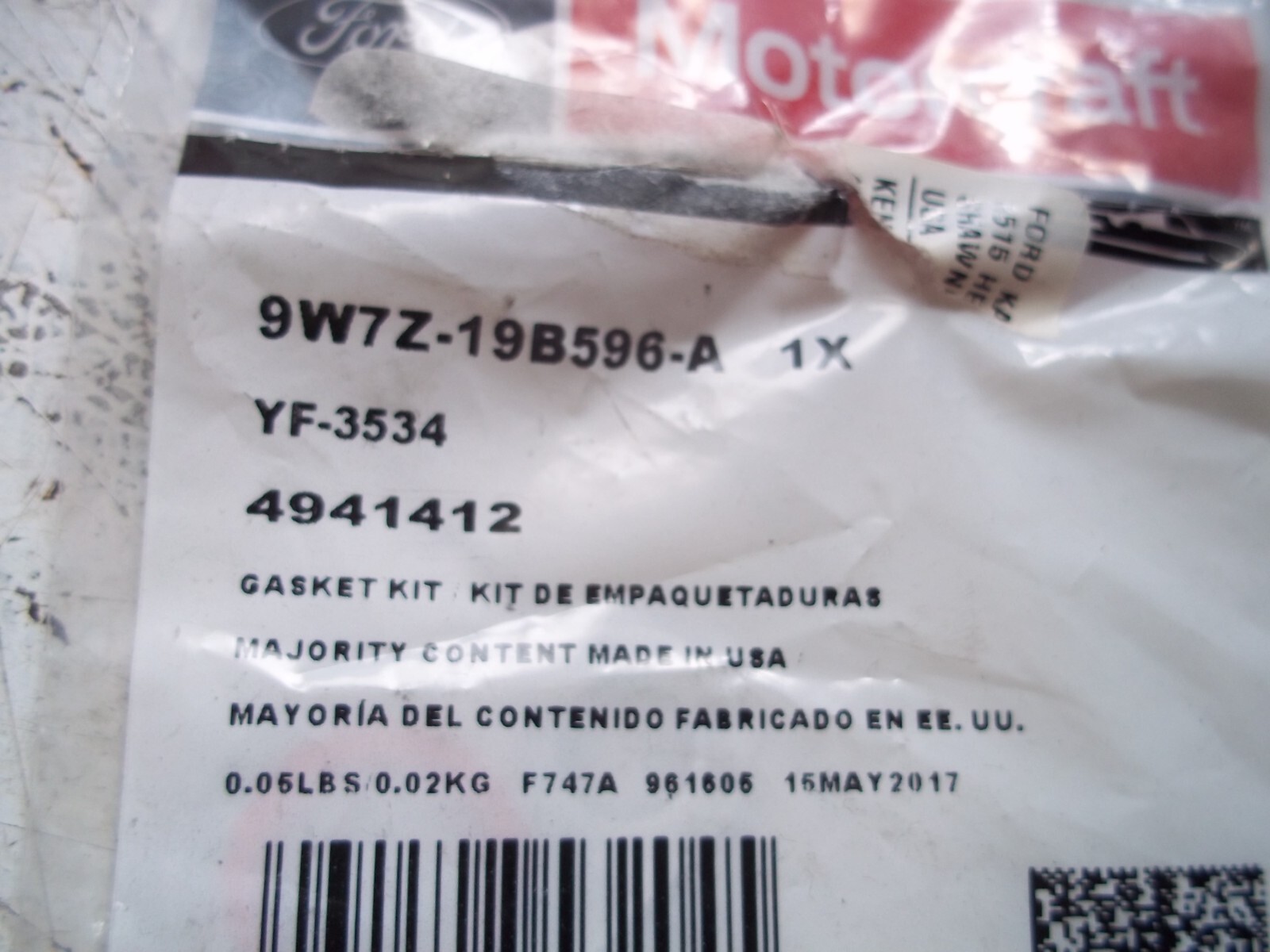 A/C System ORing and Gasket Kit GENUINE FORD Motorcraft YF3534 eBay