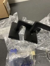 EMTEK Passage Set w/Matching Finish #3 Rosette and Lever - Right Handed - Flat B