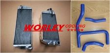 FOR Suzuki RMZ250 RMZ 250 2010 2011 2012 10 11 12 Aluminum Radiator +Y hose BLUE