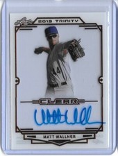 2019 Leaf Trinity MATT WALLNER Clear Acetate Bronze Foil Auto RC Twins