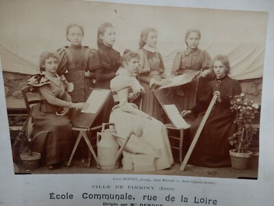 JUNGE FRAUEN KUNSTKLASSE 1897 - 42700 Firminy, Frankreich - FOTOGRAPHISCHES PORTRAIT 
