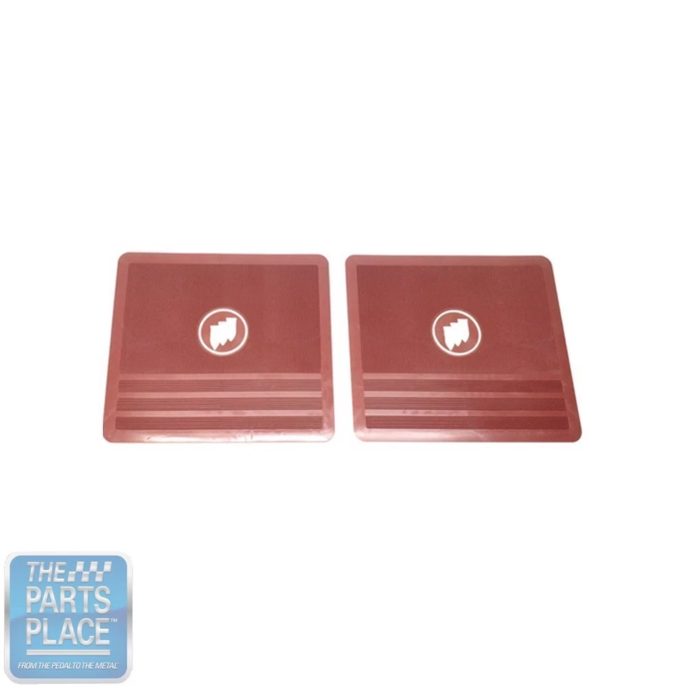61-75 Buick Skylark / GS / Wildcat / Electra - 4 Rubber Floor Mats Set - Red - Image 4 of 4