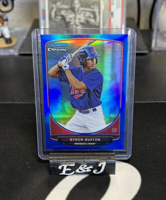 2013 Bowman Chrome Prospects Byron Buxton Blue Refractor /250 Rookie Card