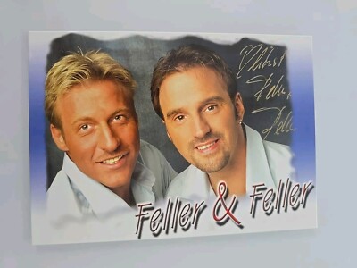 FELLER & FELLER Autogramm signiert Autogrammkarte Original Autograph Signed