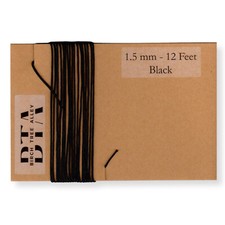 12 Ft Dial Cord String 144" BRAIDED 1.5mm BLACK for Vintage Tube Radio Tuner