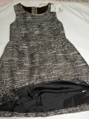 NWT H&M Girls 5/6 Black and Gold Tweed Holiday Dressy Dress Boucle | eBay NWT H&M Girls 5/6 Black and Gold Tweed Holiday Dressy Dress Boucle | eBay