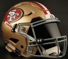 SAN FRANCISCO 49ers NFL Riddell SPEEDFLEX Authentic Gameday Football Helmet