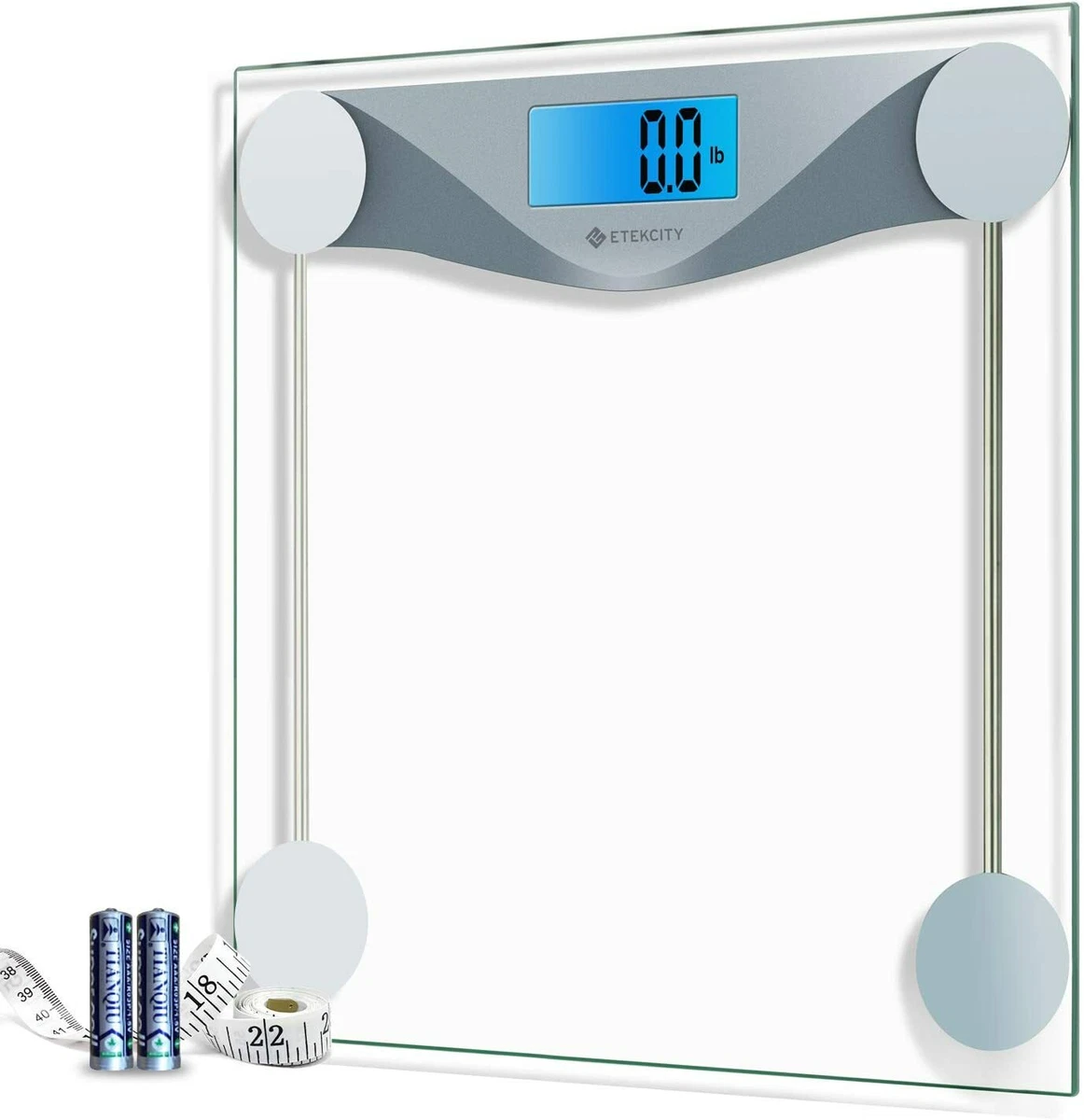 Etekcity Digital Body Weight Bathroom Scale with Body Tape Measure,400  Pounds 783956542533